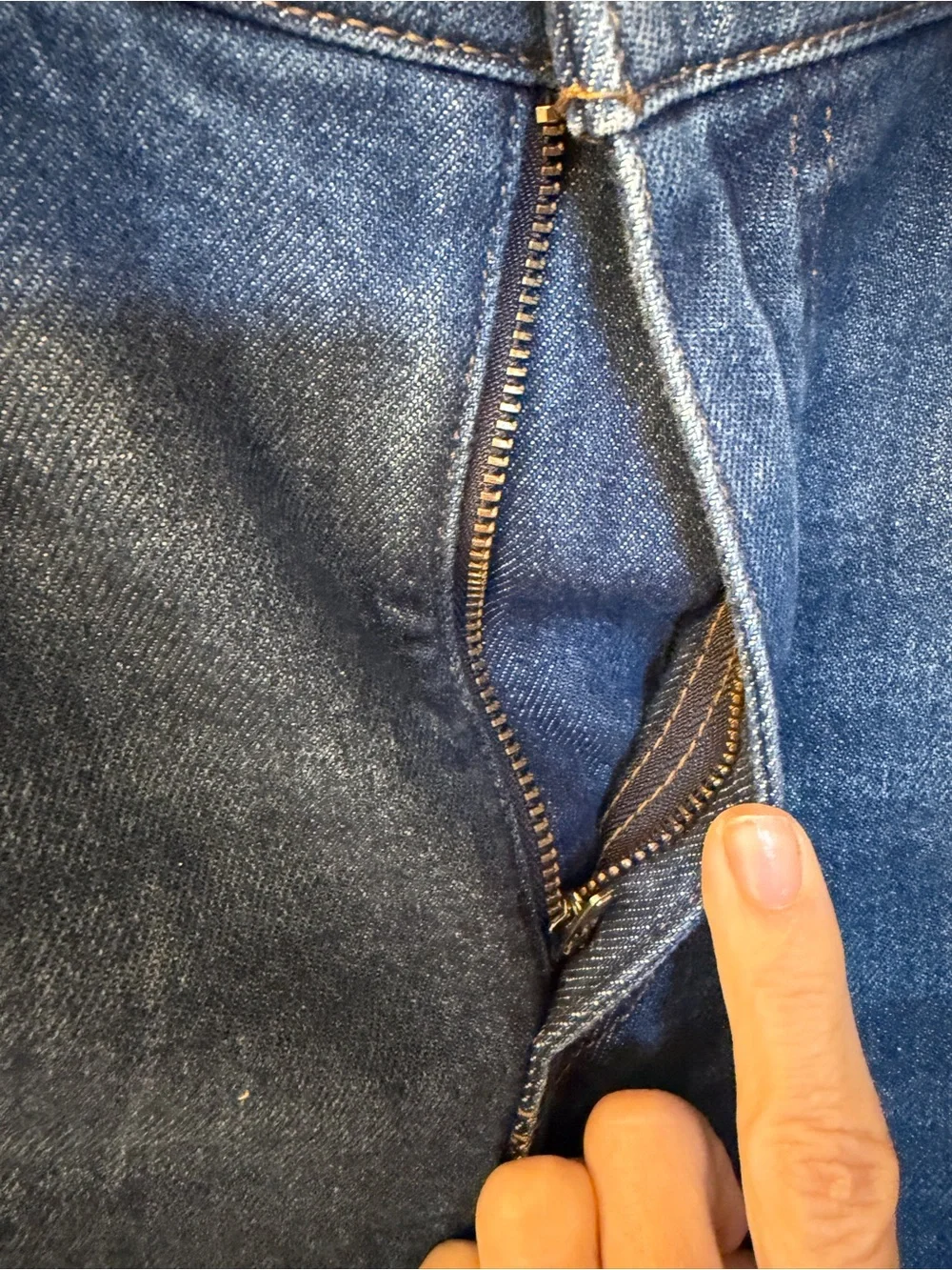 J. Crew Blue Denim Straight Jeans with Branded Button size 30